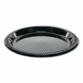 Pactiv Evergreen Meadoware Impact Plastic Dinnerware, Plate, 8.9 in. dia, Black, 400PK YMI9E